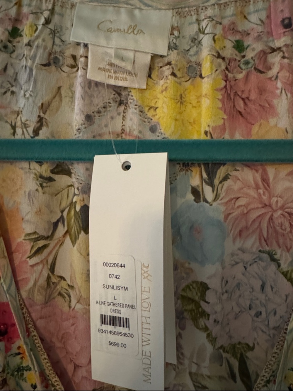Camilla White Floral Mini Dress with Multicolor Bouquet Print - Picture 2 of 16